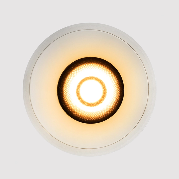 Plafon Led De Embutir Aluminio Branco 12w 2700k Round