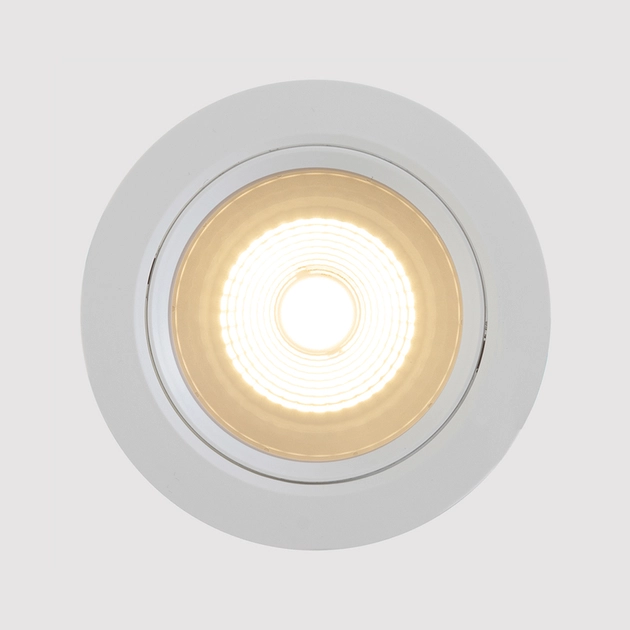 Plafon Led De Embutir Abs Branco 12w 3000k Easy