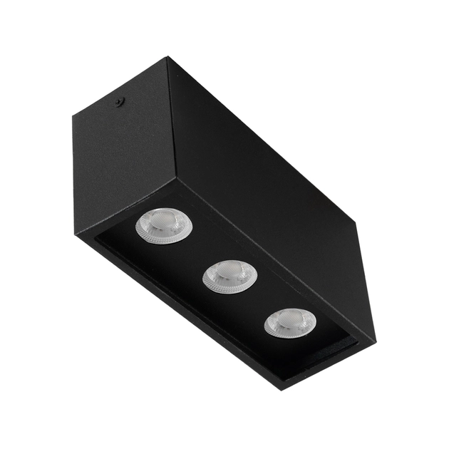 Plafon De Sobrepor Aluminio Preto Piccolo
