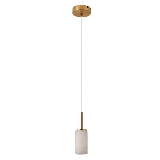 Pendente Metal Dourado E Branco 6cm Frida