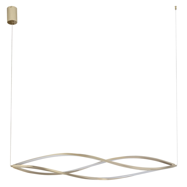 Pendente Led Aco Inox Dourado 49w 3000k Infini