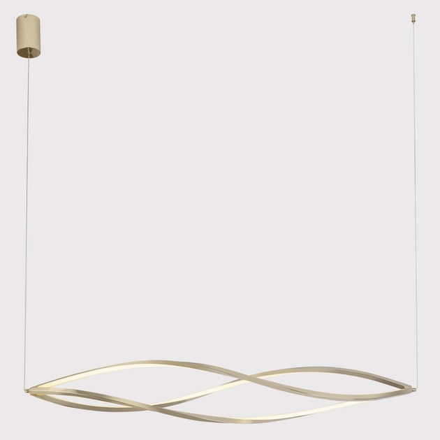 Pendente Led Aco Inox Dourado 49w 3822lm 3000k Infini