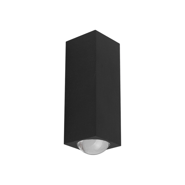 Arandela Led Acrilico E Metal Preto 1w 3000k Ip65 Flash