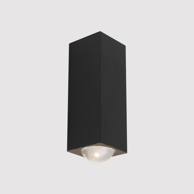 Arandela Led Acrilico E Metal Preto 1w 3000k Ip65 Flash