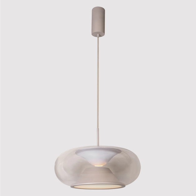 Pendente Led Metal Vidro Fendi 16,5w 1000lm 2700k Beso