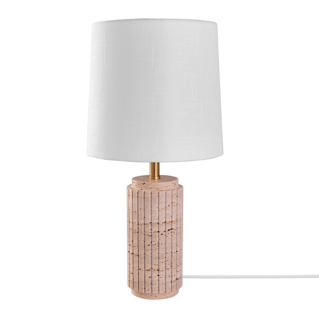 Abajur Marmore Natural E Metal Doric