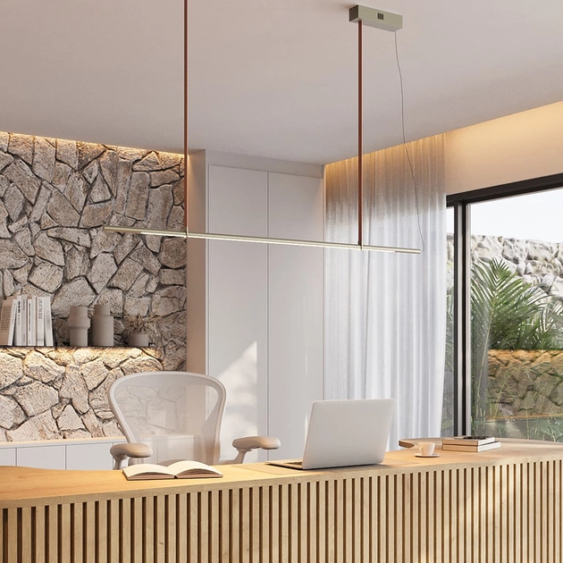 Pendente Led Metal Oliva 19w 3000k Ruotare