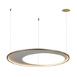 Pendente Led Silicone E Metal 45w 3000k Numa - DOURADO