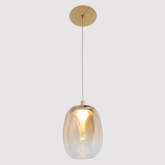 Pendente Led Vidro E Aluminio 5w 2700k Mini Zug