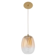 Pendente Led Vidro E Aluminio 5w 2700k Mini Zug - DOURADO