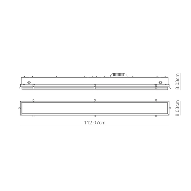 Plafon Led De Embutir Branco 32w 3000k No Frame Ii