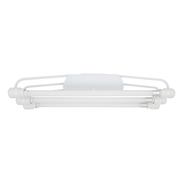 Plafon Led Sobrepor Tubular Triplo Acrilico Luz Branca 6500k