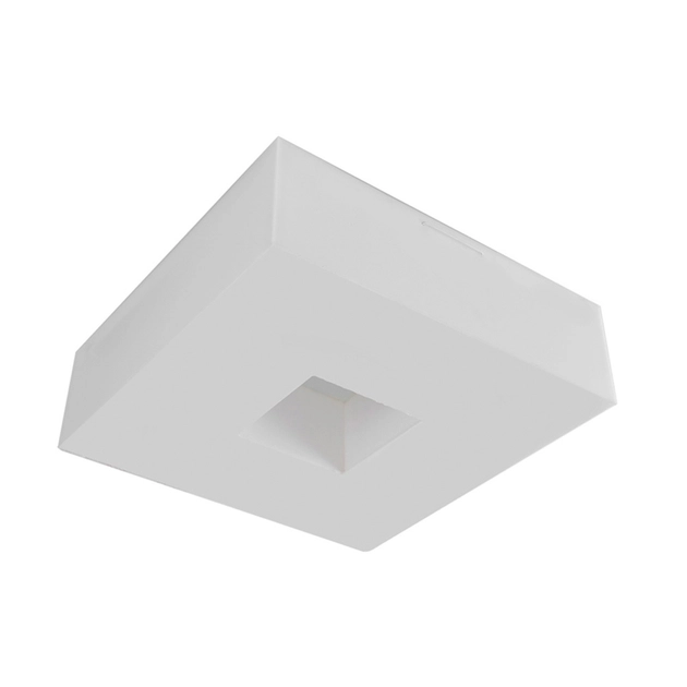 Plafon De Sobrepor Quadrado Aluminio Branco Asturias
