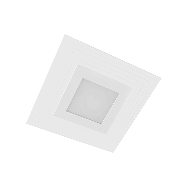 Plafon Led Embutir Aluminio Branco 9w 3000k Lisboa