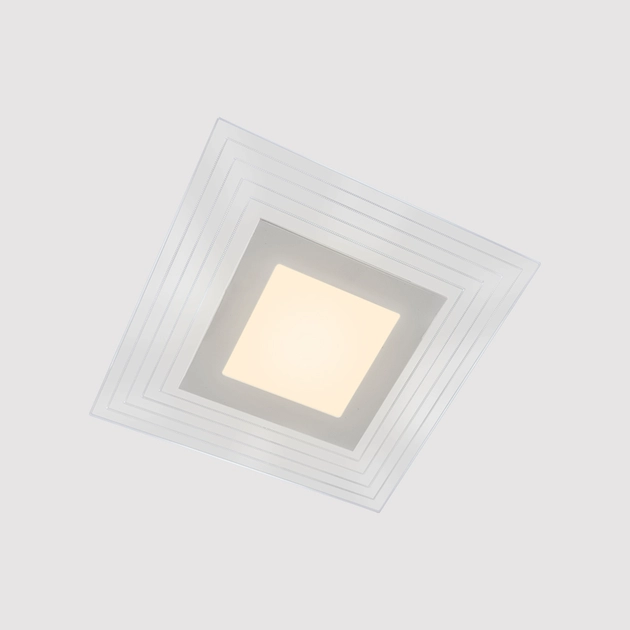 Plafon Led Embutir Aluminio Branco 9w 3000k Lisboa