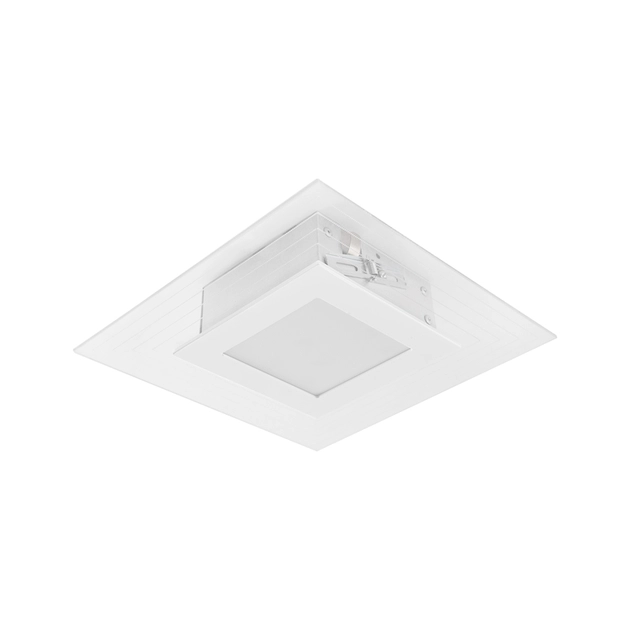 Plafon Led Embutir Aluminio Branco 9w 6500k Lisboa