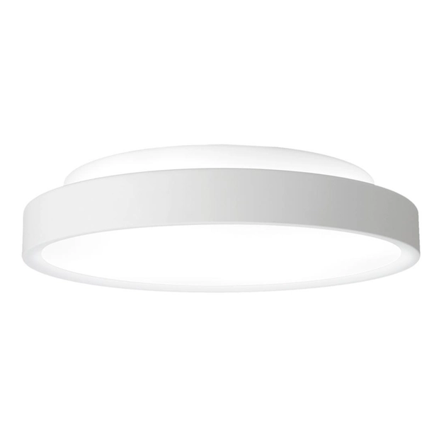 Plafon De Sobrepor Aluminio Branco 27cm Ring