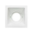 Plafon De Embutir Alumínio Branco 9x9cm Square Ghost