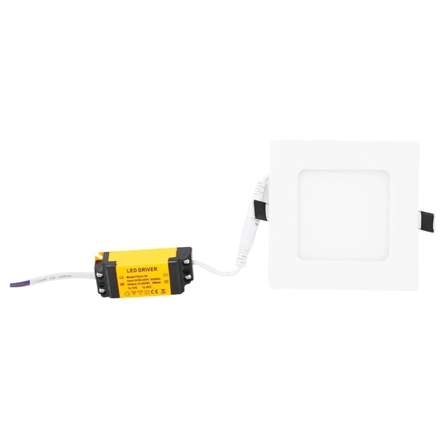 Plafon Led Embutir Quadrado 6w Luz Neutra 4000k