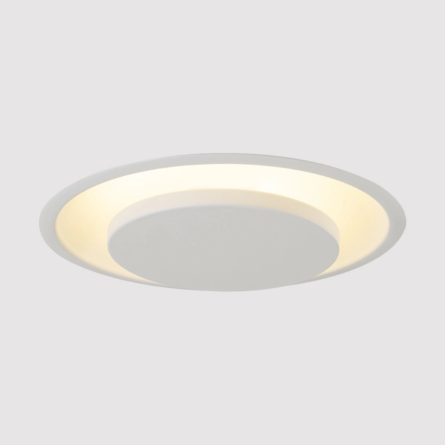 Plafon Led De Embutir Aluminio Branco 18w 127v 2700k Iris
