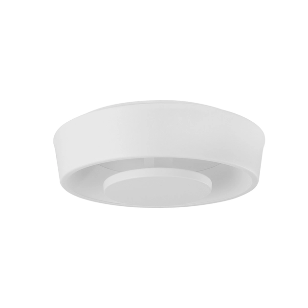 Plafon Led De Sobrepor Aluminio Branco 18w 127v 2700k Iris