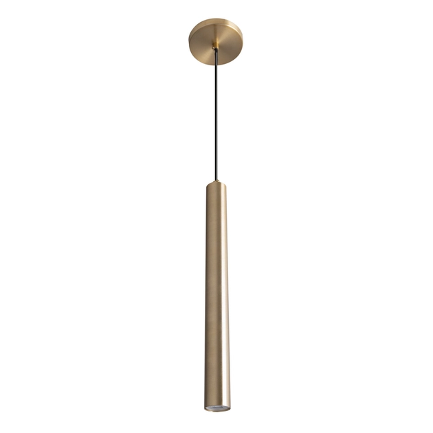 Pendente Tubo Aluminio Dourado 40x4cm