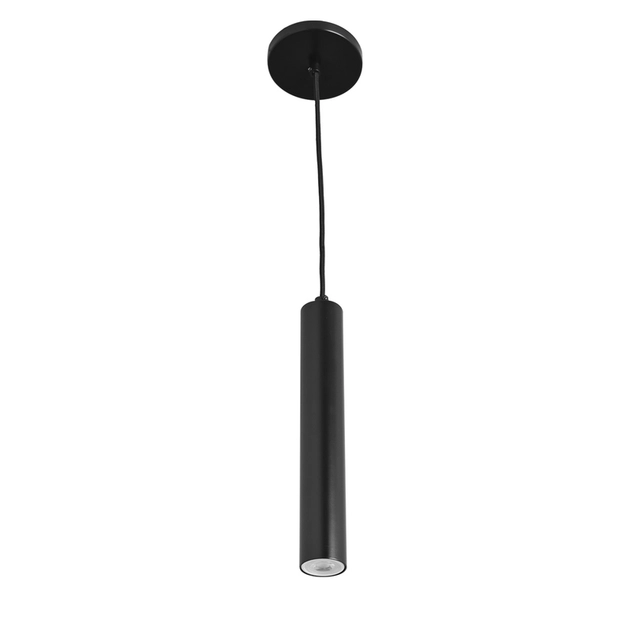 Pendente Aluminio Preto 25x4cm