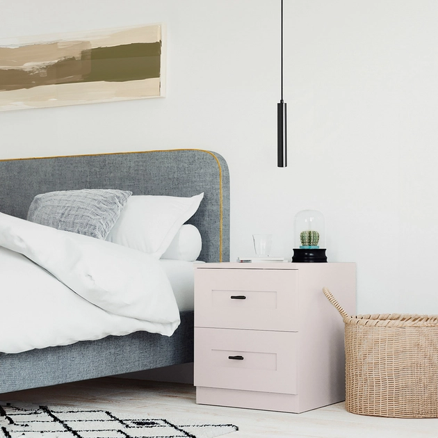 Pendente Aluminio Preto 25x4cm