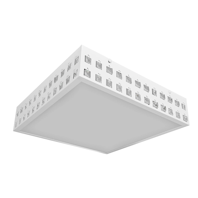 Plafon Sobrepor Quadrado Aluminio Branco Fosco