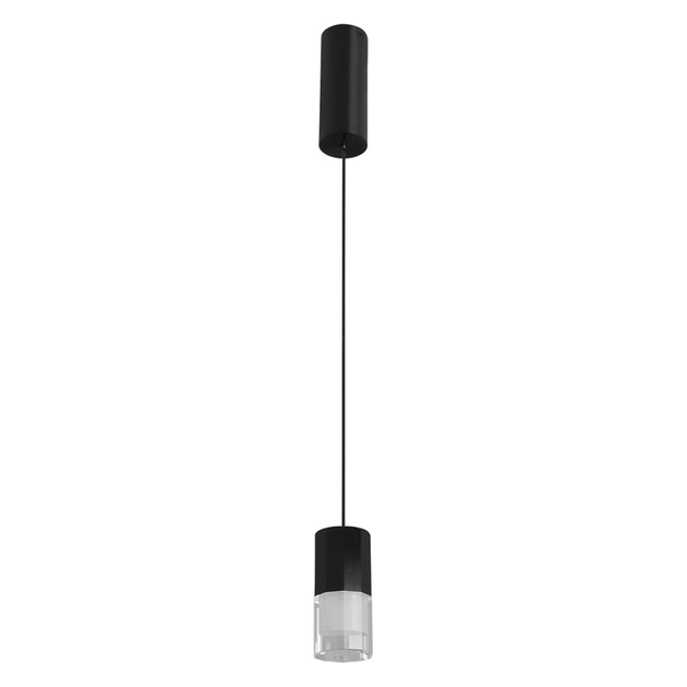 Pendente Led Metal E Aluminio Preto 5w 3000k Capsula