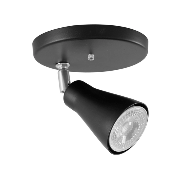 Spot Sobrepor Aluminio Preto 12cmx12cm