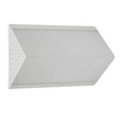 Arandela Plafon Acrílico Branco Jateado 20x13cm