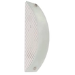 Arandela  Aço E Vidro Branco 26x8cm