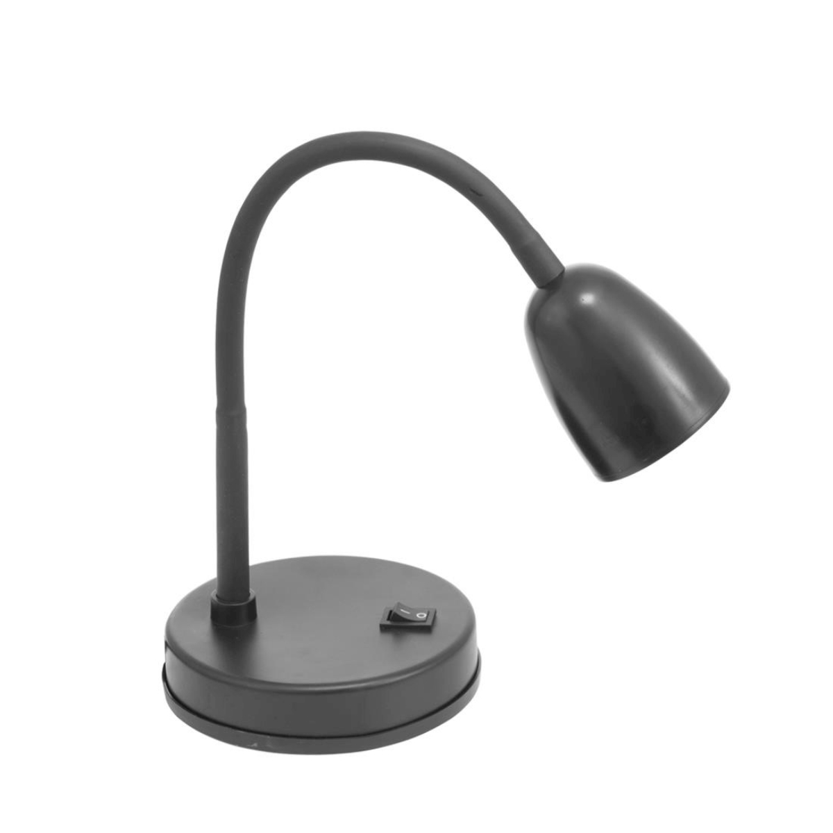 Luminária De Mesa Flexível Abs Preto Led 4w 5000k Luminária De Mesa