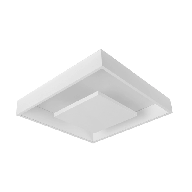 Plafon Led Sobrepor Quadrado Branco 16,8w 3000k New Picture