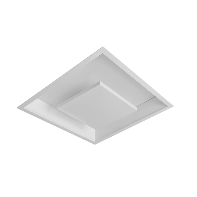 Plafon Led Embutir Quadrado Branco 16,8w 3000k New Picture