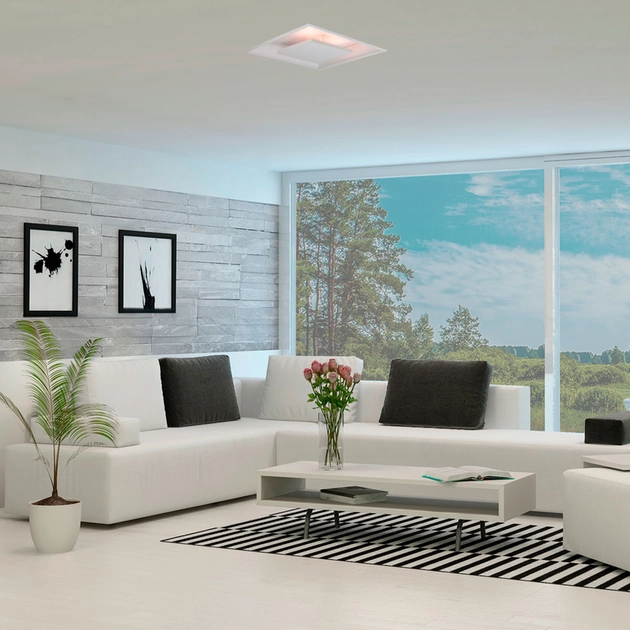 Plafon Led Embutir Quadrado Branco 16,8w 3000k New Picture