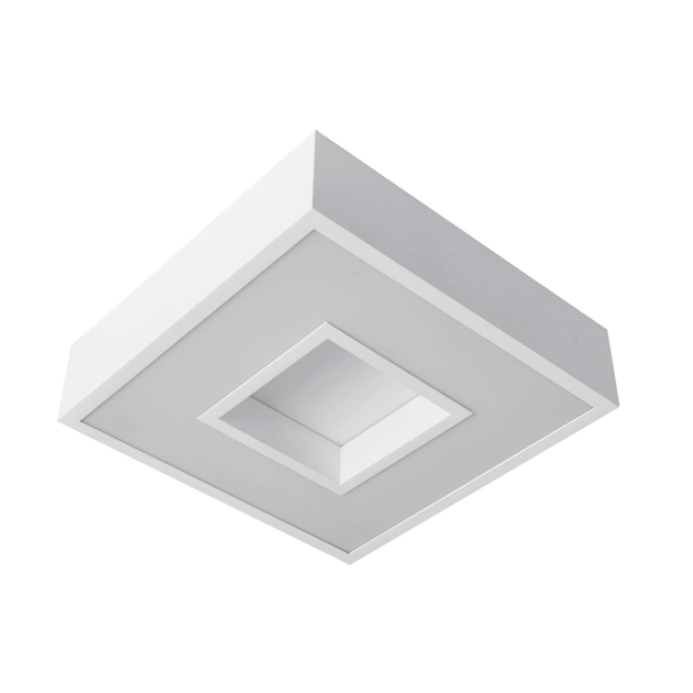Plafon Led De Sobrepor Quadrado Branco 16,8w 3000k New Chess