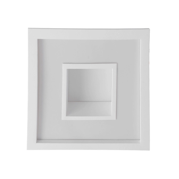 Plafon Led De Embutir Quadrado Branco 16,8w 3000k New Chess