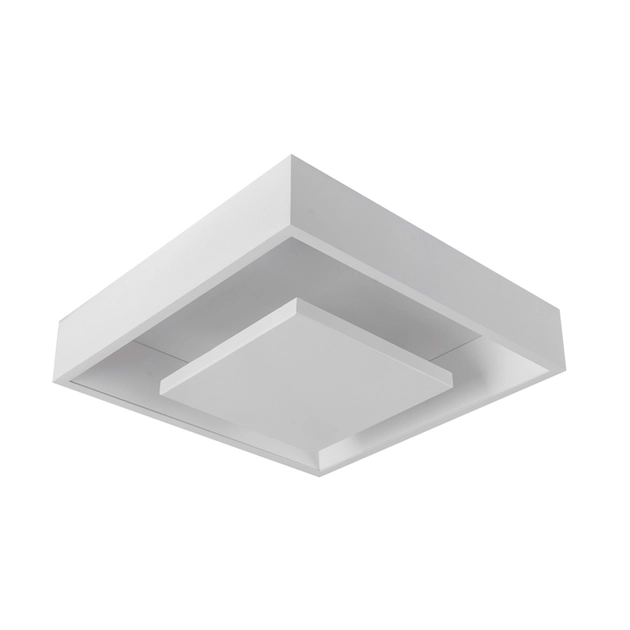 Plafon Led Sobrepor Quadrado Branco 8,4w 3000k New Picture