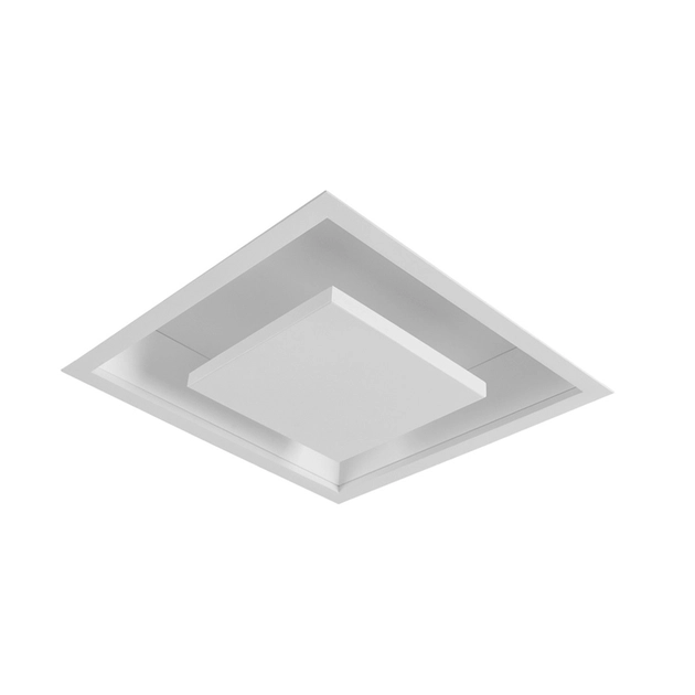 Plafon Led Embutir Quadrado Branco 8,4w 3000k New Picture