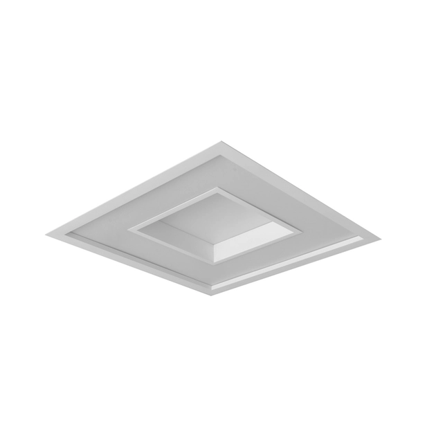 Plafon Led De Embutir Quadrado Branco 25,2w 3000k New Chess