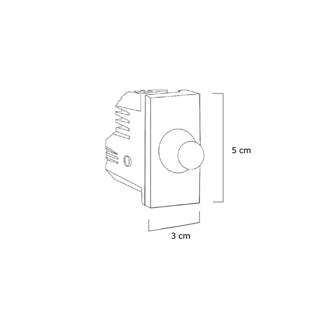 Modulo Variador Rotativo Branco Para Led Orion