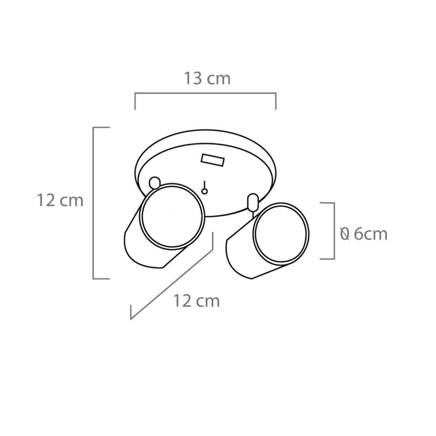 Spot Sobrepor Aluminio Branco 6cm