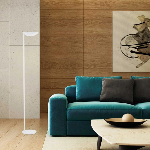 Luminaria De Piso Aluminio Branco 28cm
