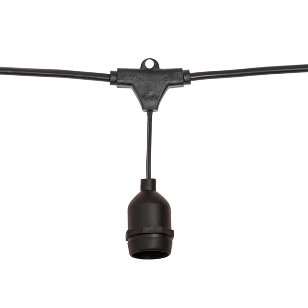 Luminaria Cordao Preto 5,5 Metros Ip65 Hang