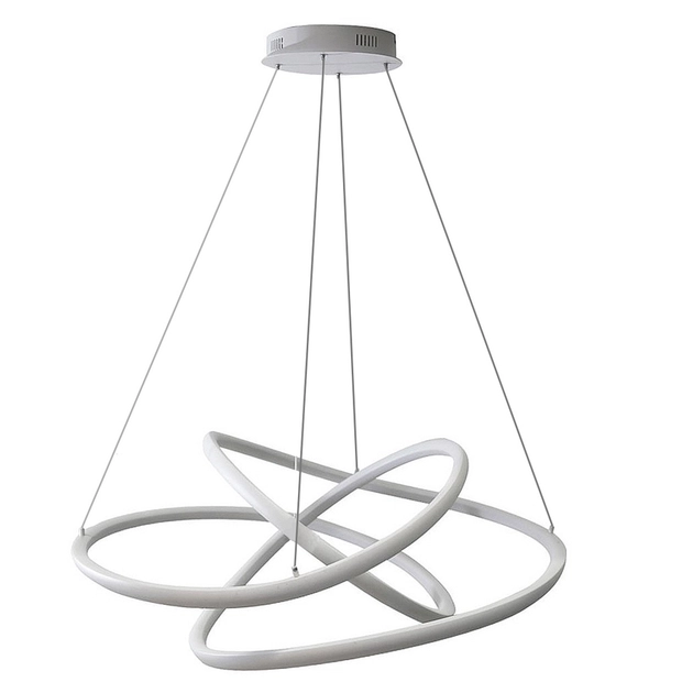 Pendente Led Metal Silicone Branco 72w 4000k Flow