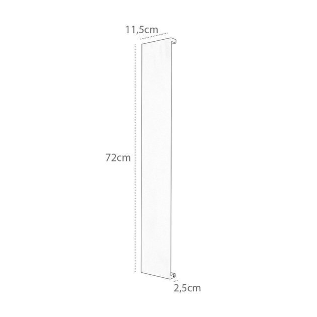 Arandela Led Aluminio Branco 20w 3000k 110 Ip65 Reflex