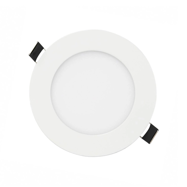 Plafon Led De Embutir Redondo Branco 6w Panel