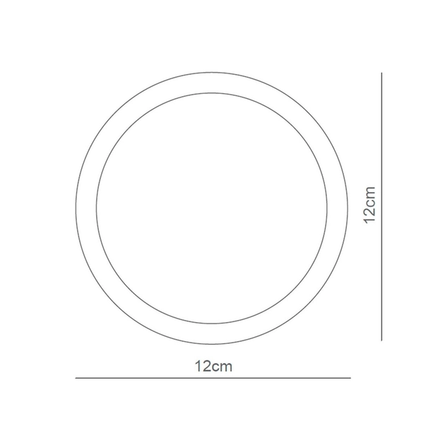 Plafon Led De Embutir Redondo Branco 6w Panel